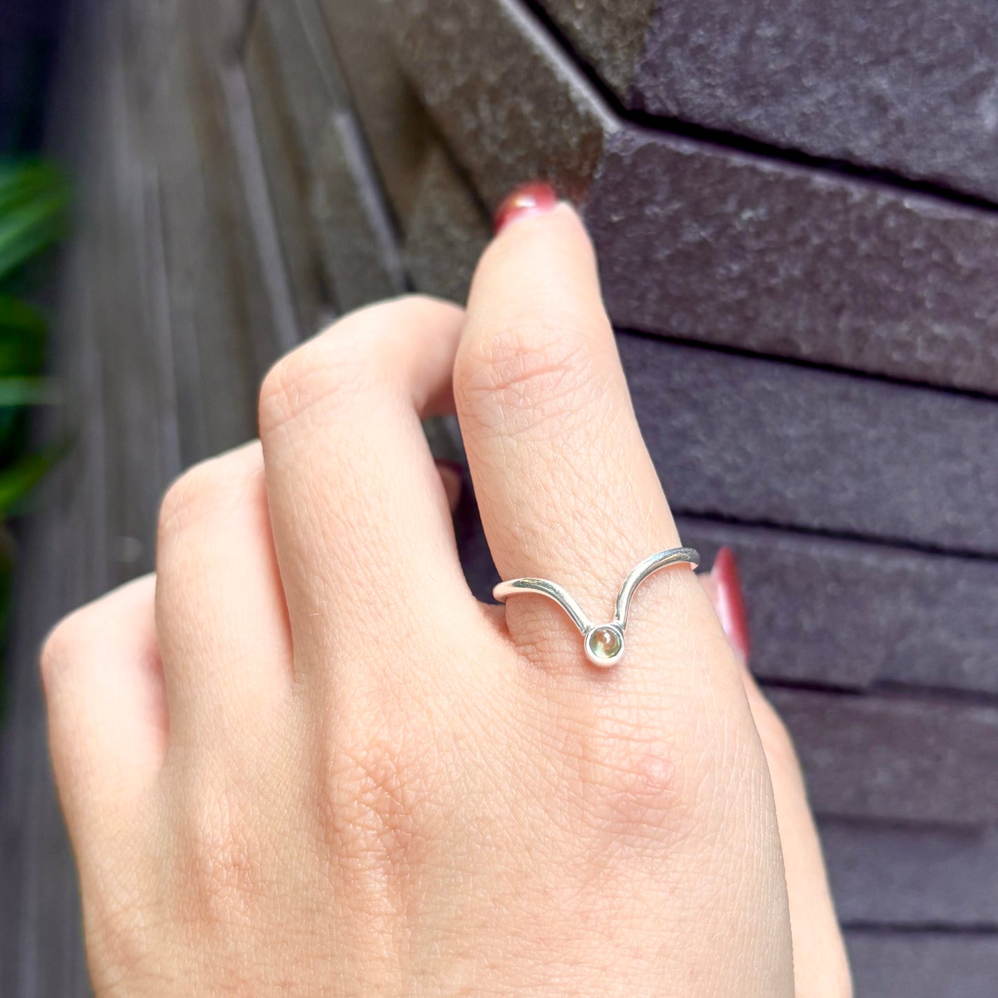 Silver925 V design ring 2
