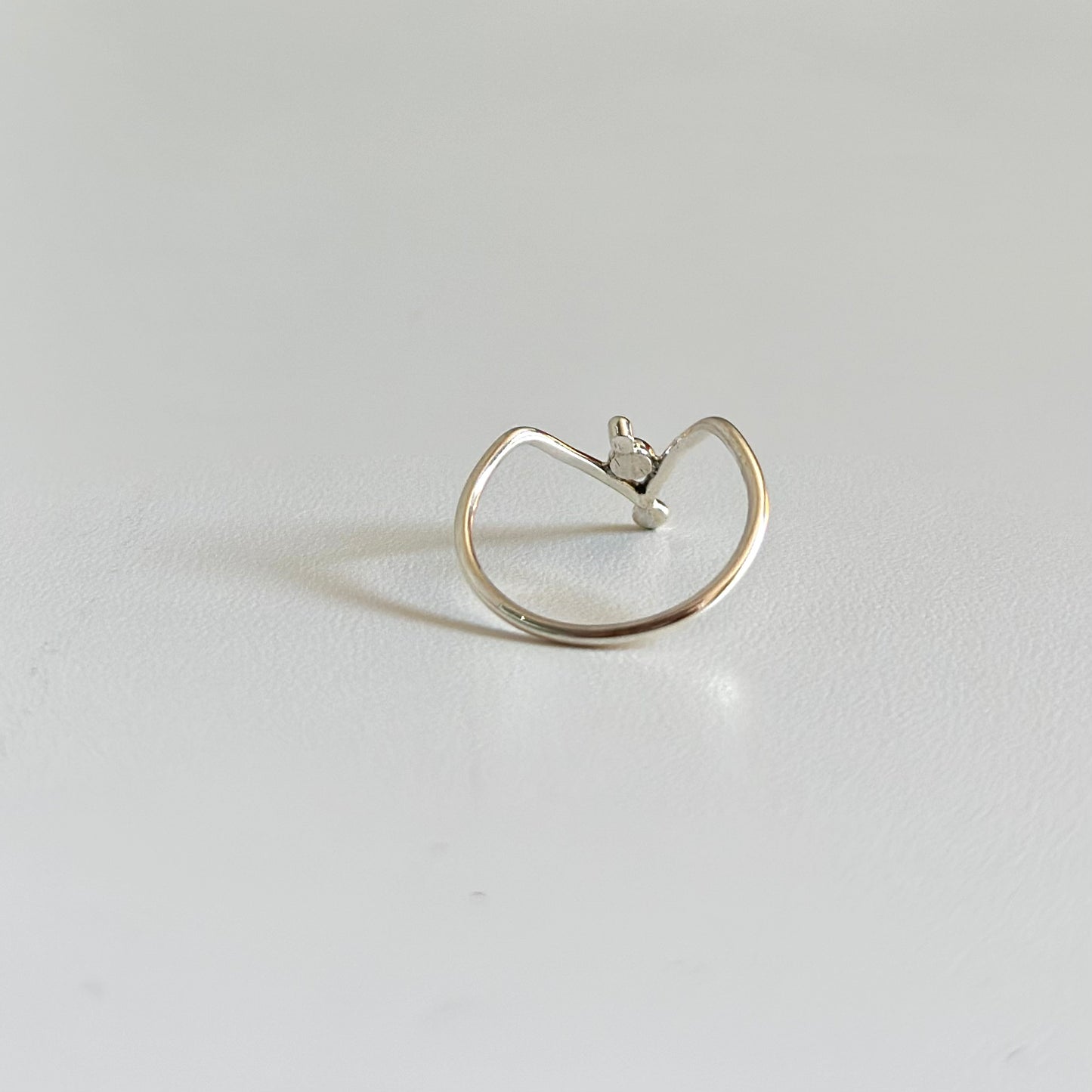 Silver925 plain ring 77