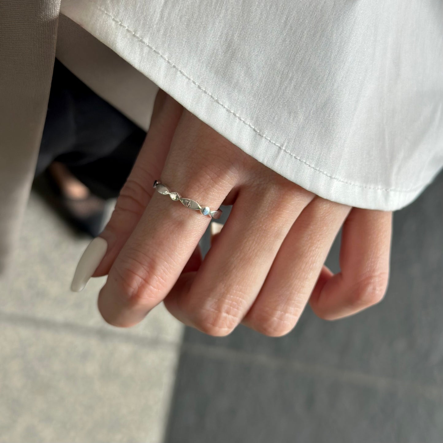 Silver925 plain ring 83
