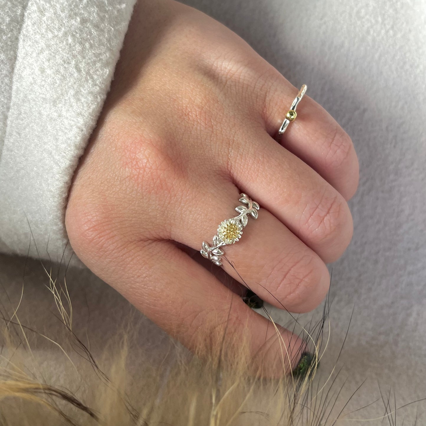 Silver925×Brass plain ring 12
