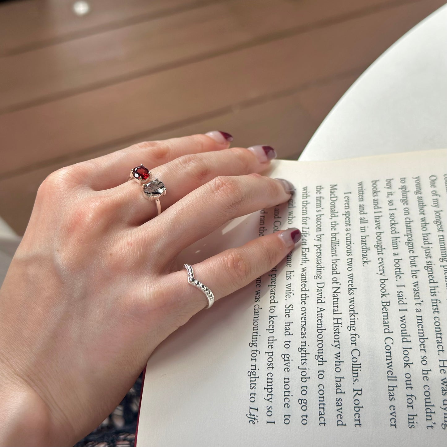 Silver925 plain ring 53