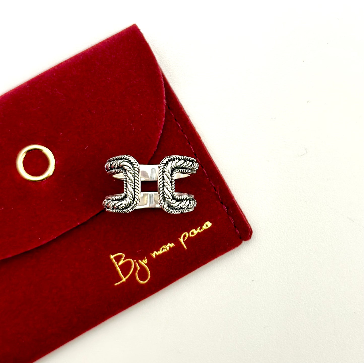 【poco】Silver925 plain ring 1