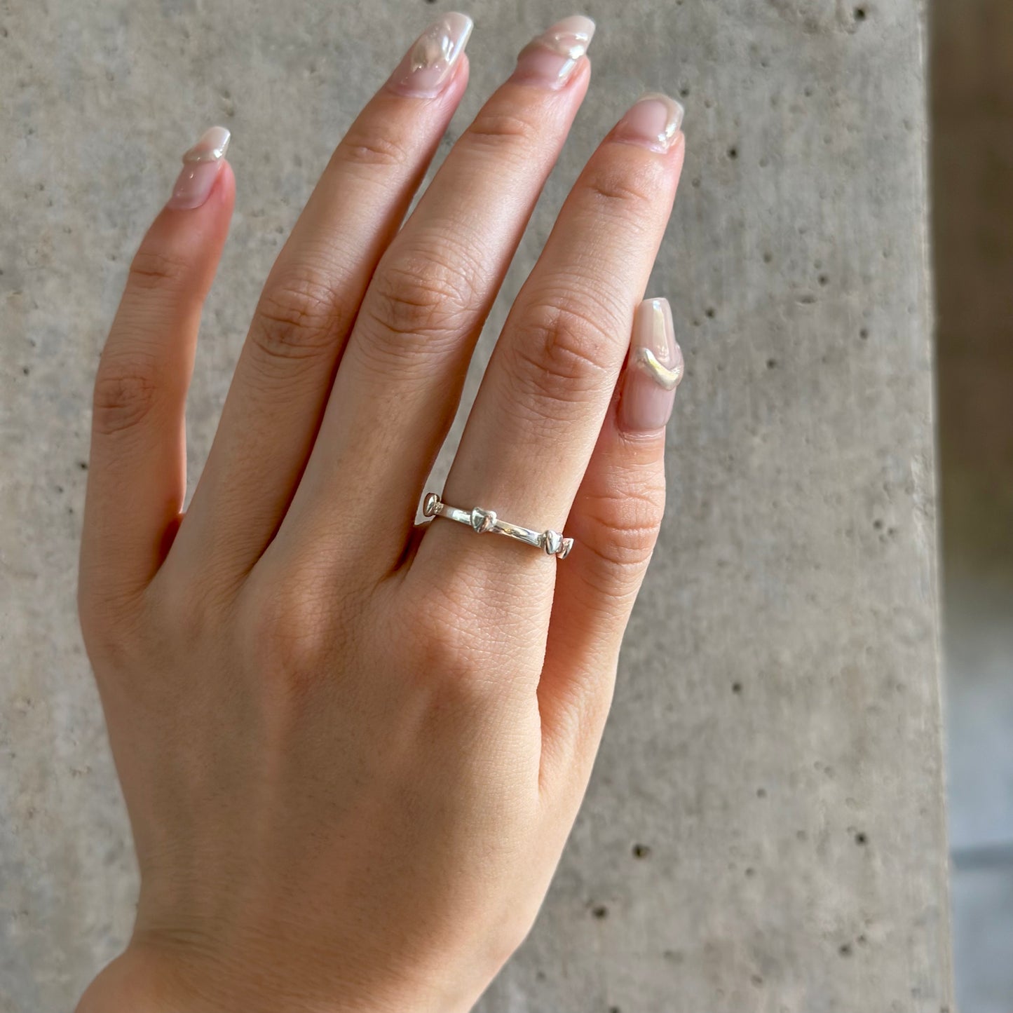 Heart plain ring 1
