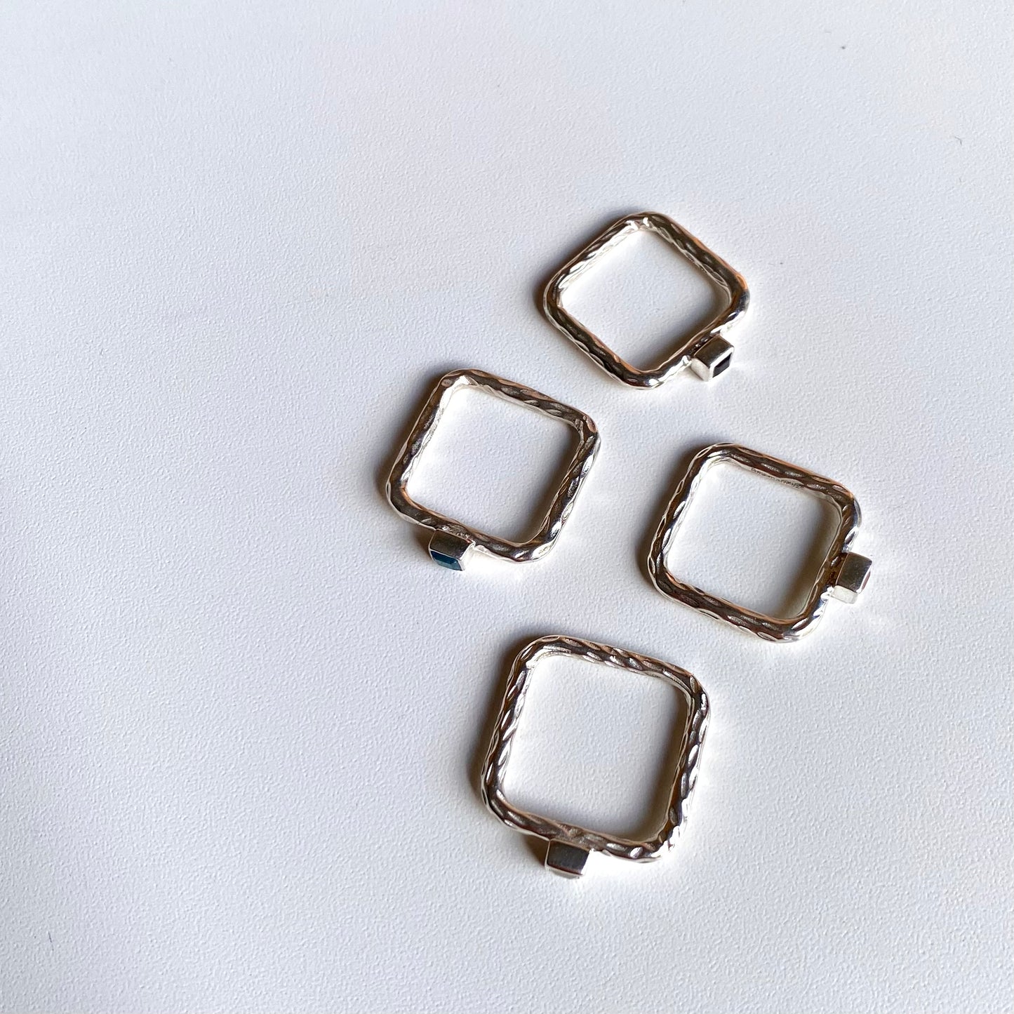 Silver925 square petit ring