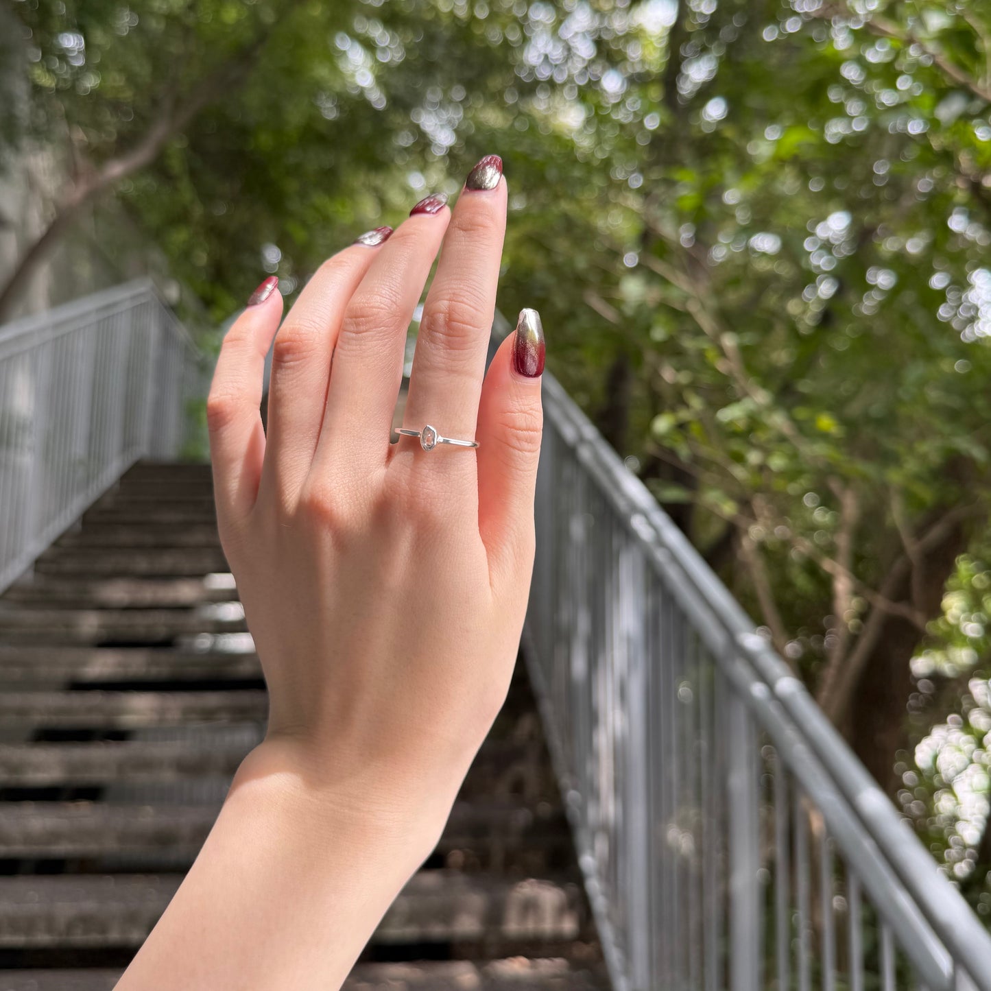 Herkimer diamond ring 2