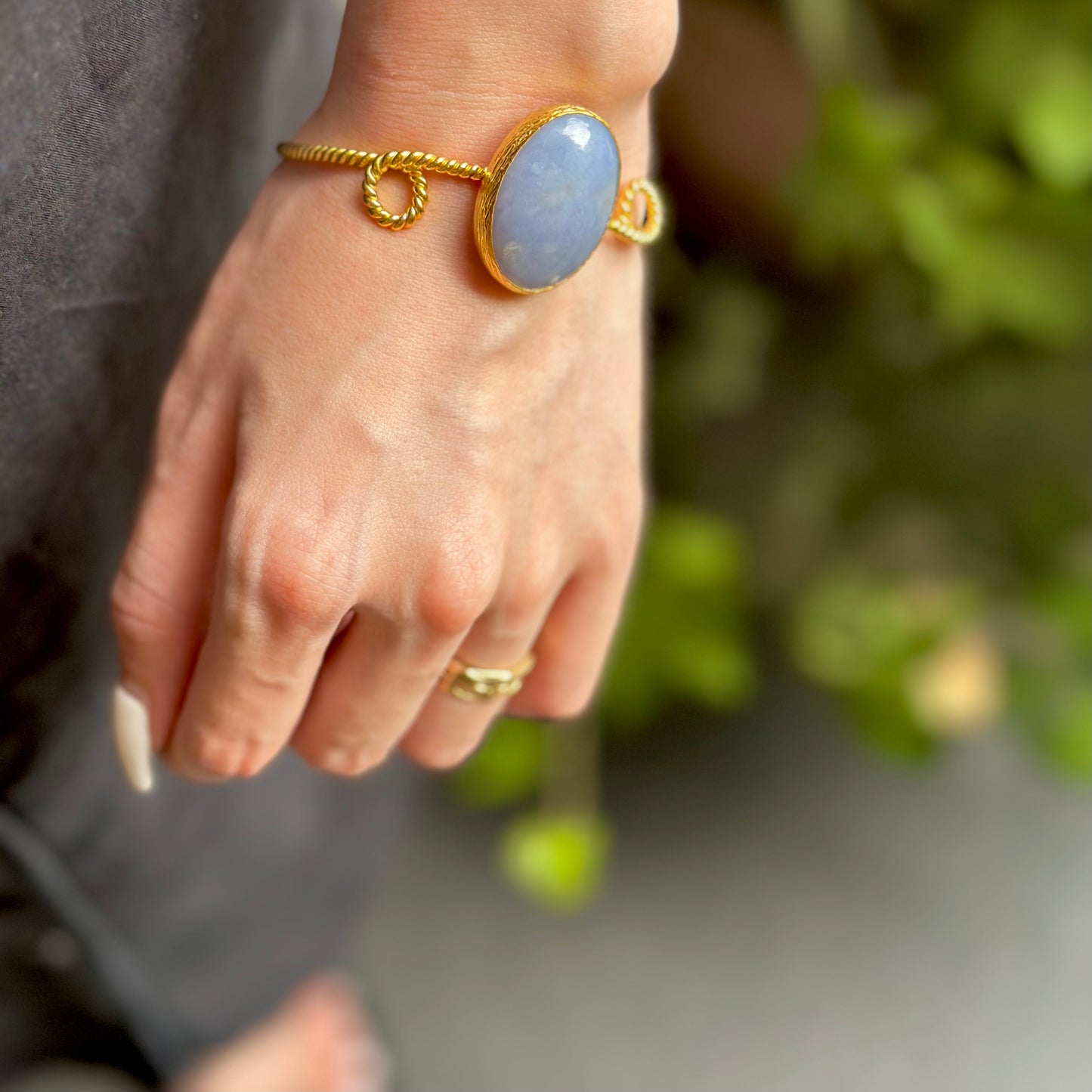 Brass twist bangle 2