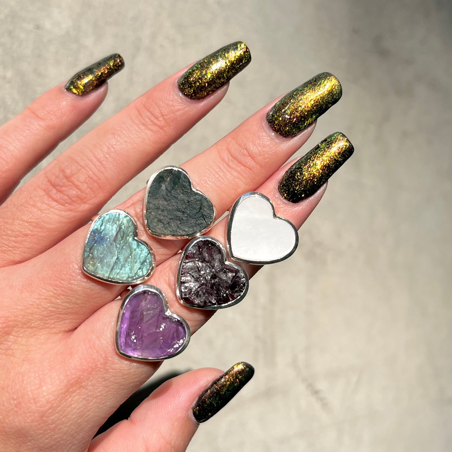 Heart design ring 11