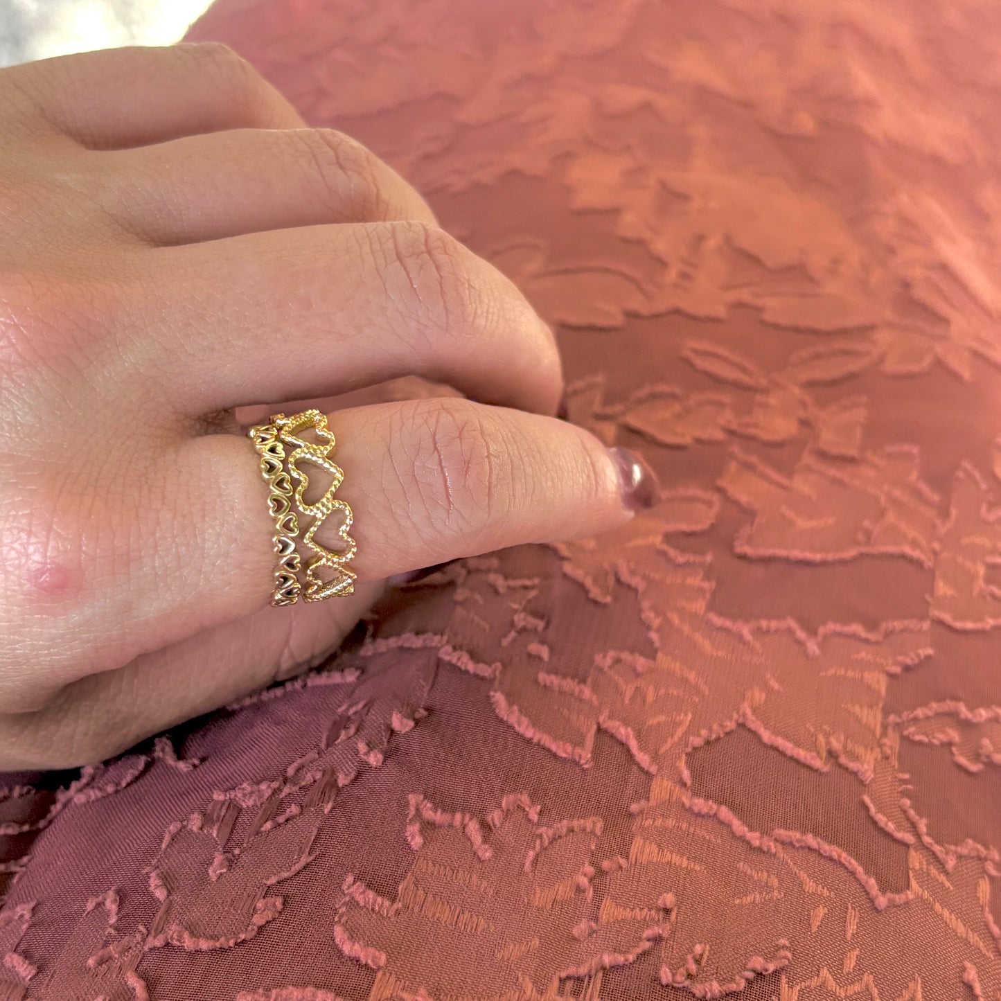 Brass Heart plain ring 4