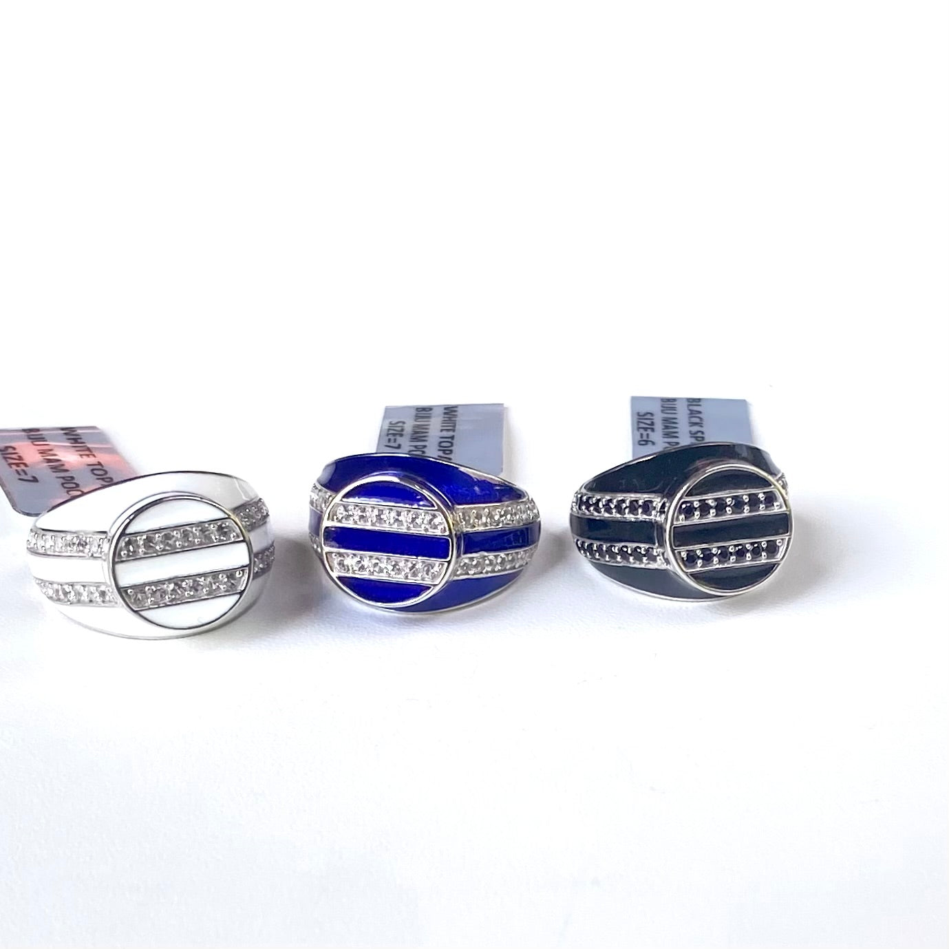 【Bijumam poco】Enamel × stone ring