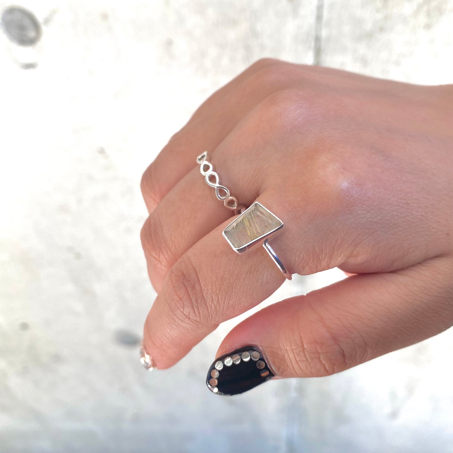 Silver925 1stone ring 7