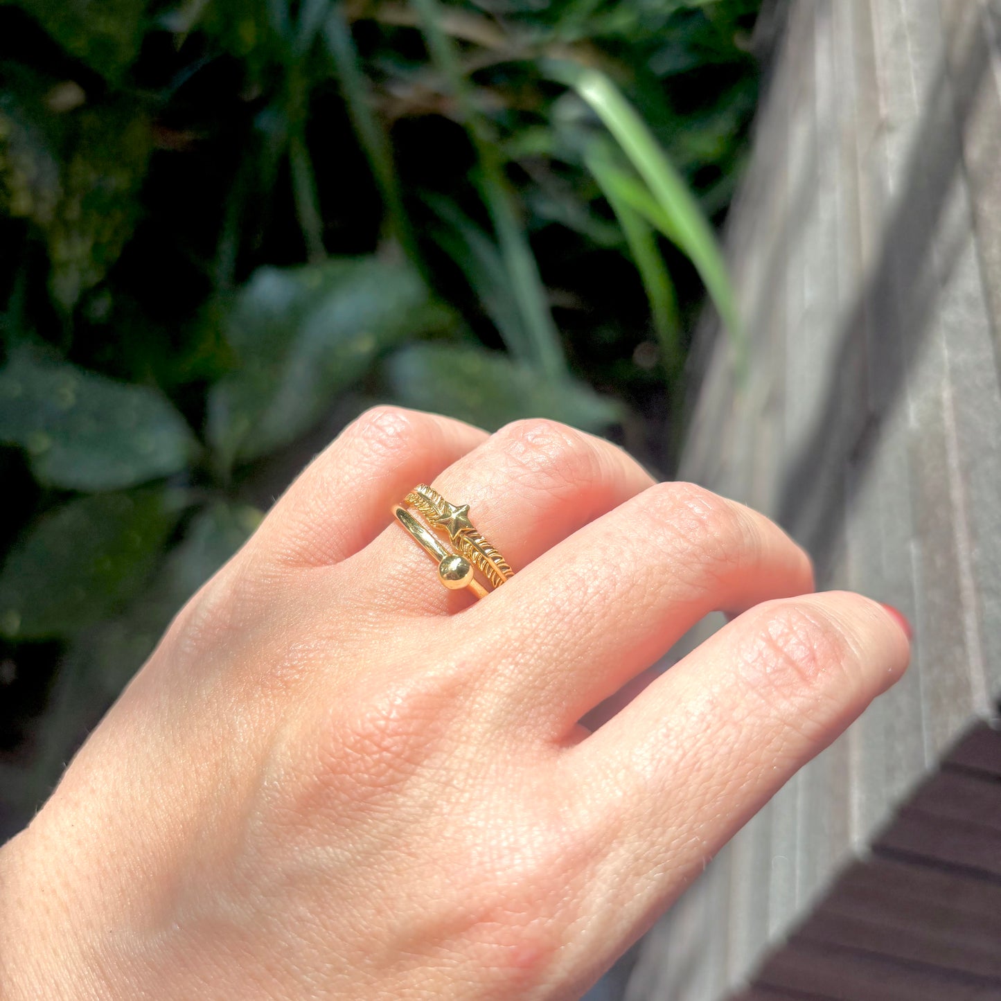 Brass plain ring〈Ball〉2