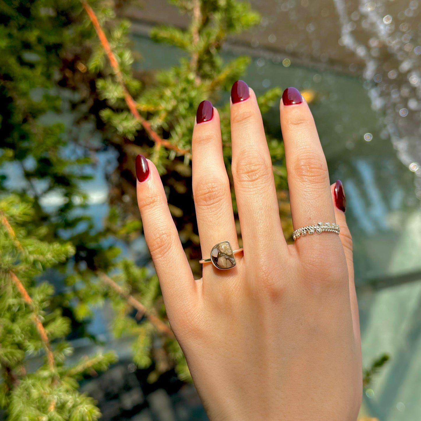 Silver925 1stone ring 24