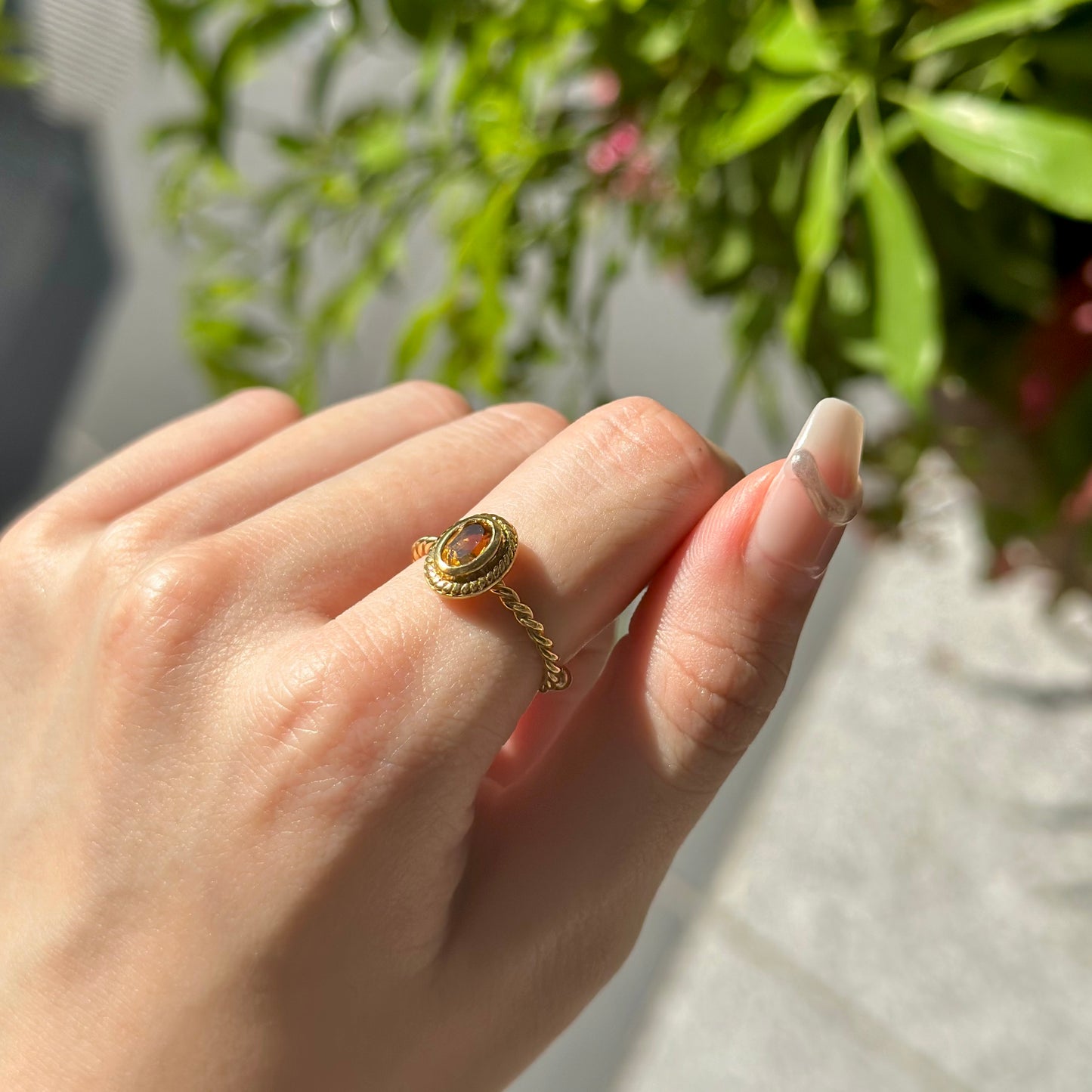 Brass petit ring 12