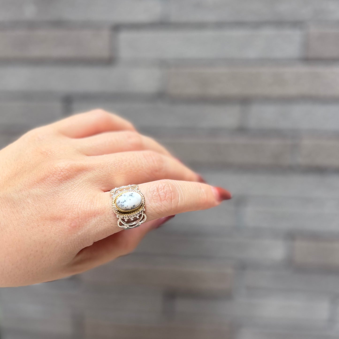 Connect ring〈 Black & White 〉