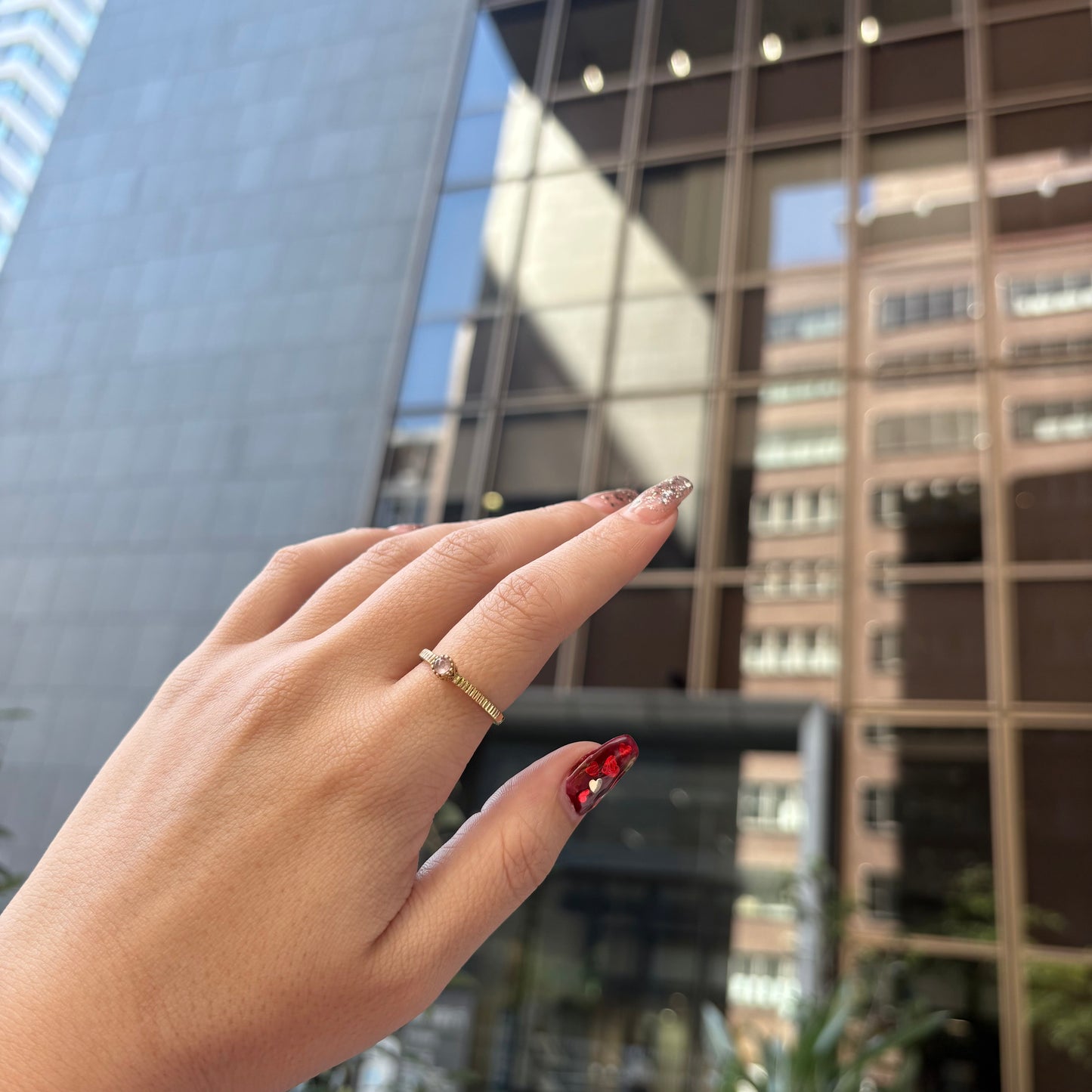 Brass petit ring 13