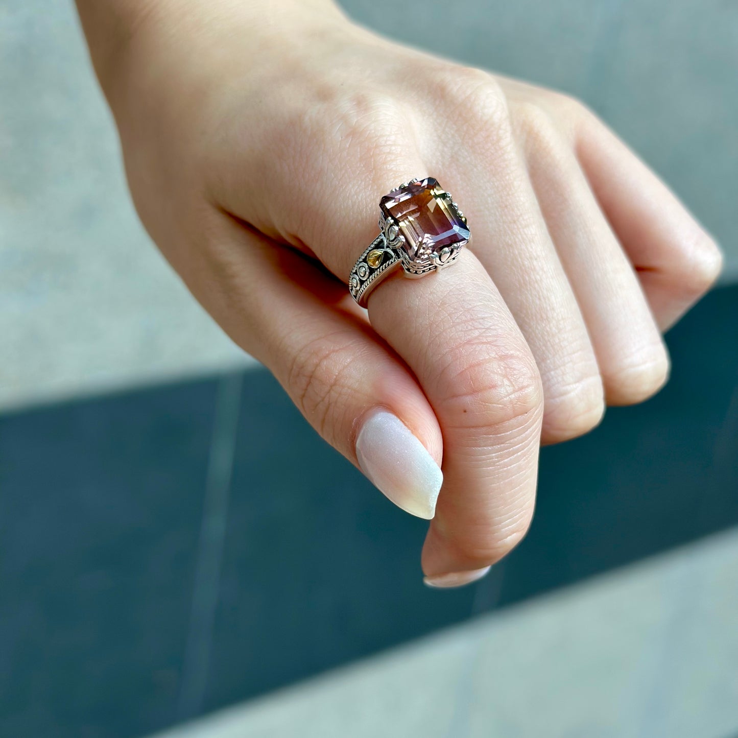 【poco】SHIBUYA limited ametrine ring 2