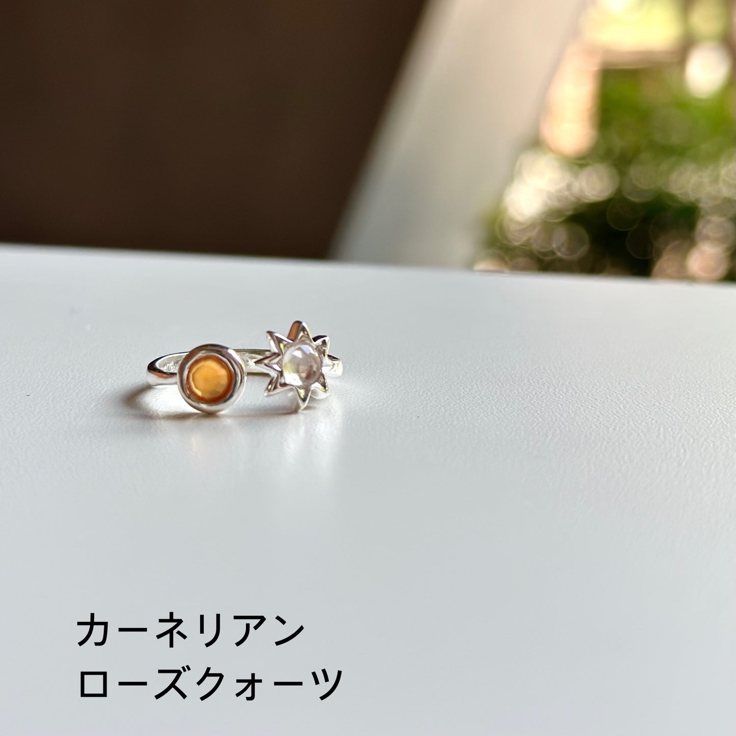 Silver925 2stone ring 5