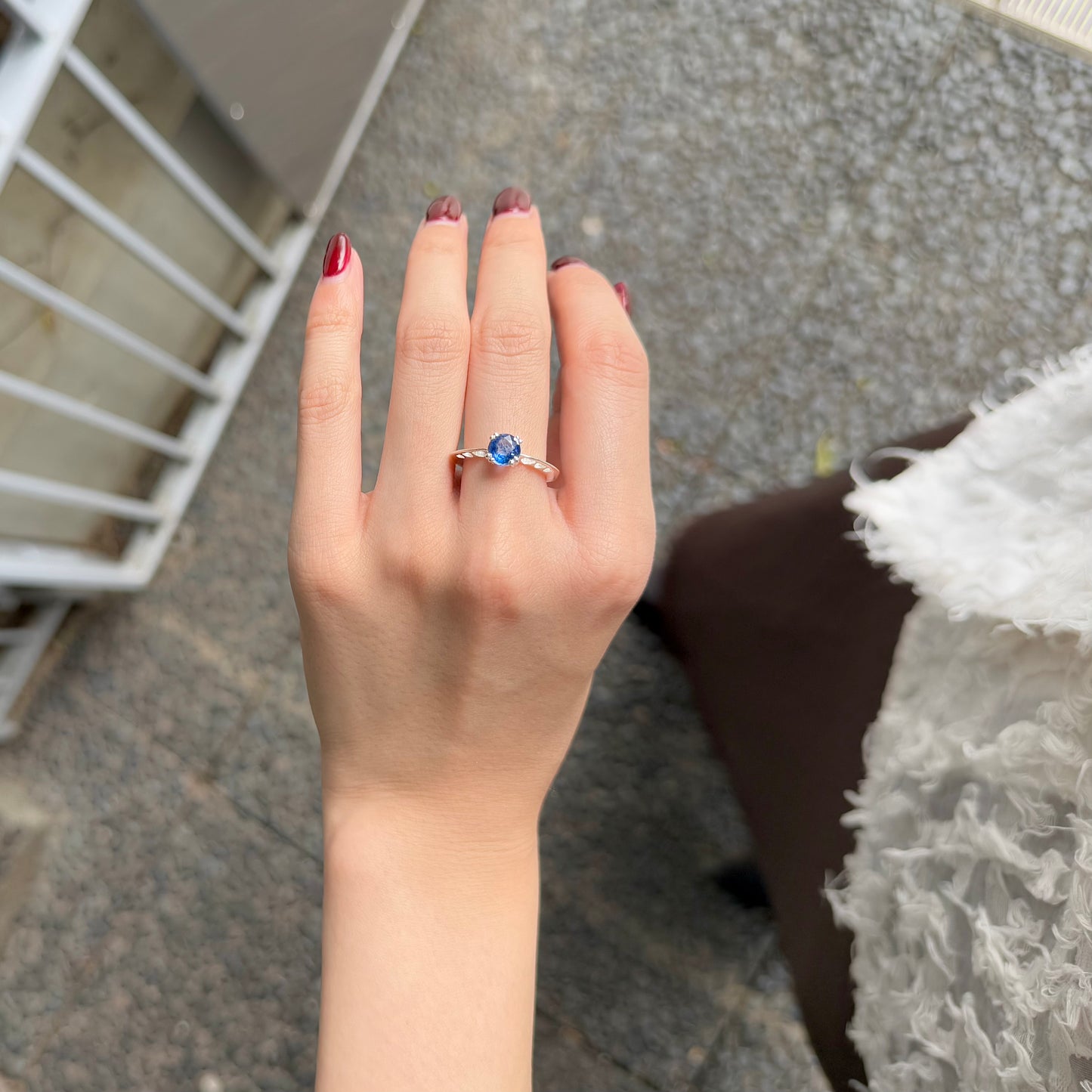 Heart design ring 〈Kyanite〉