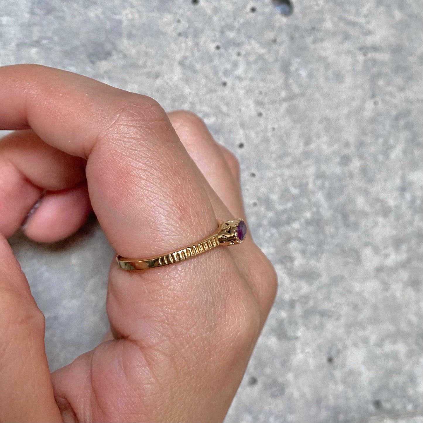 Brass petit ring 15