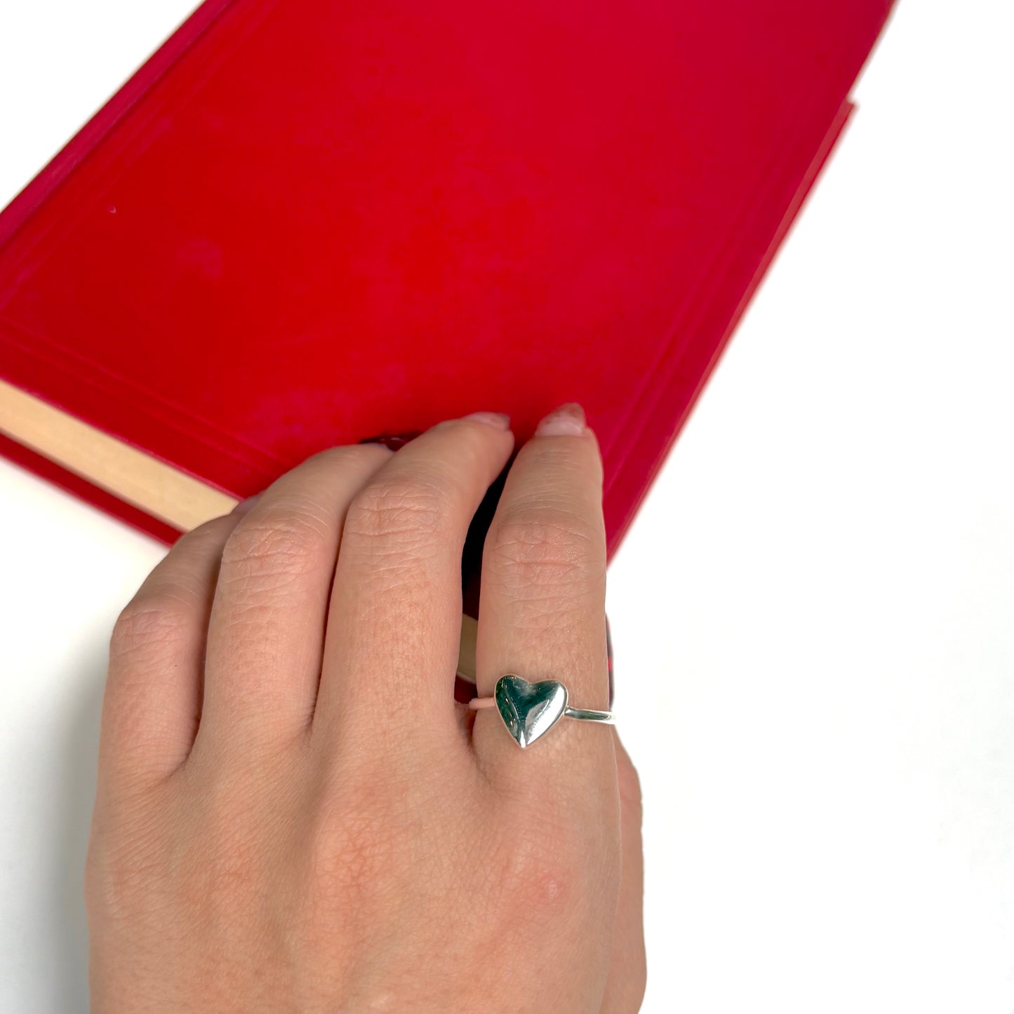 Heart plain ring 34