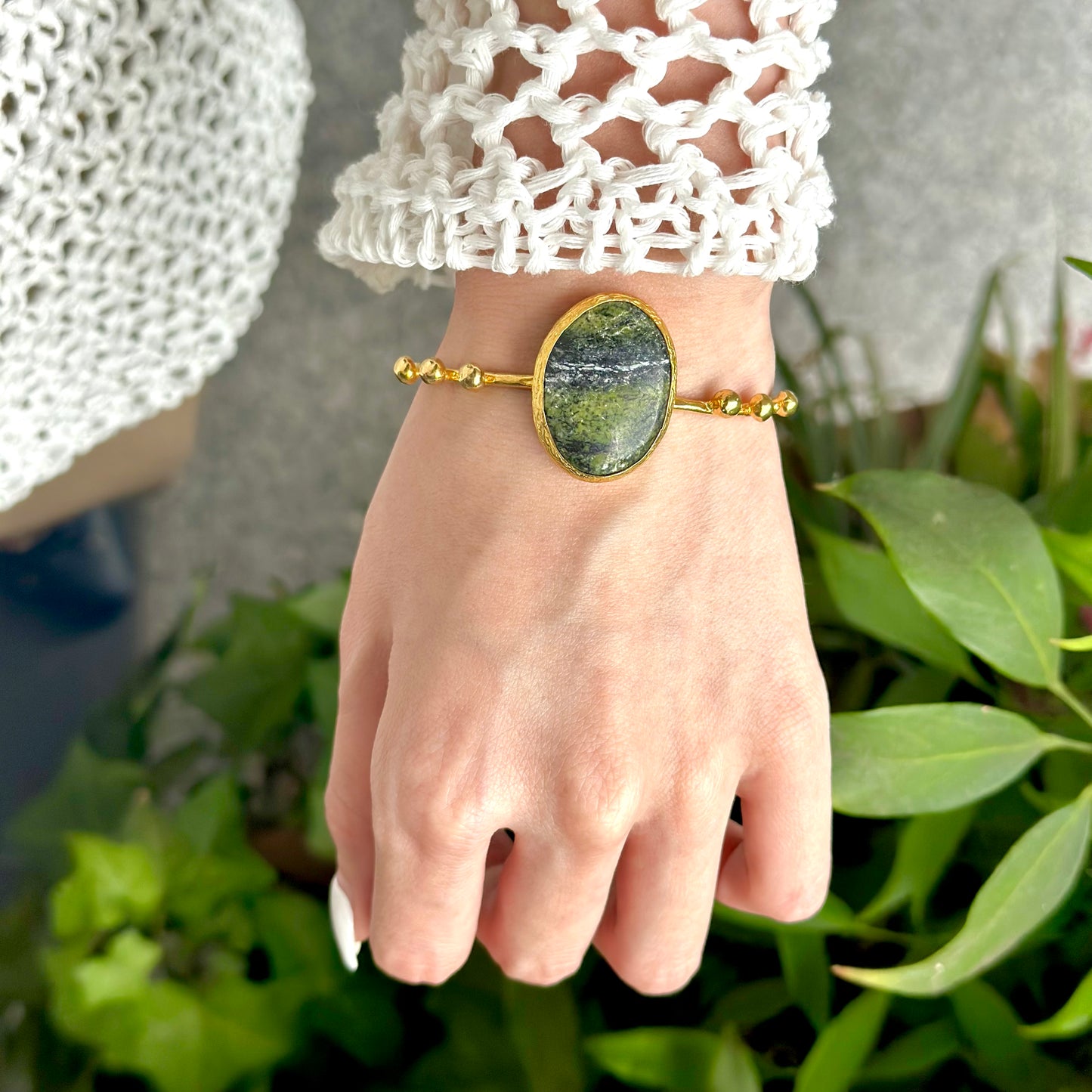 Brass design bangle