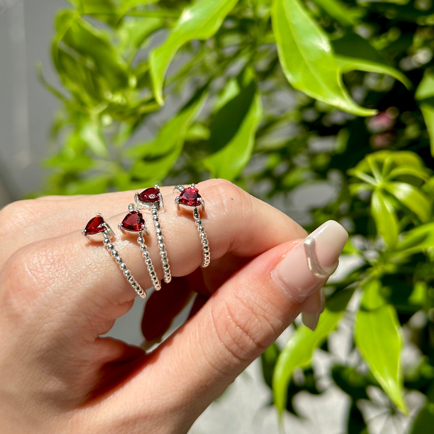 Silver925 Heart petit ring 2