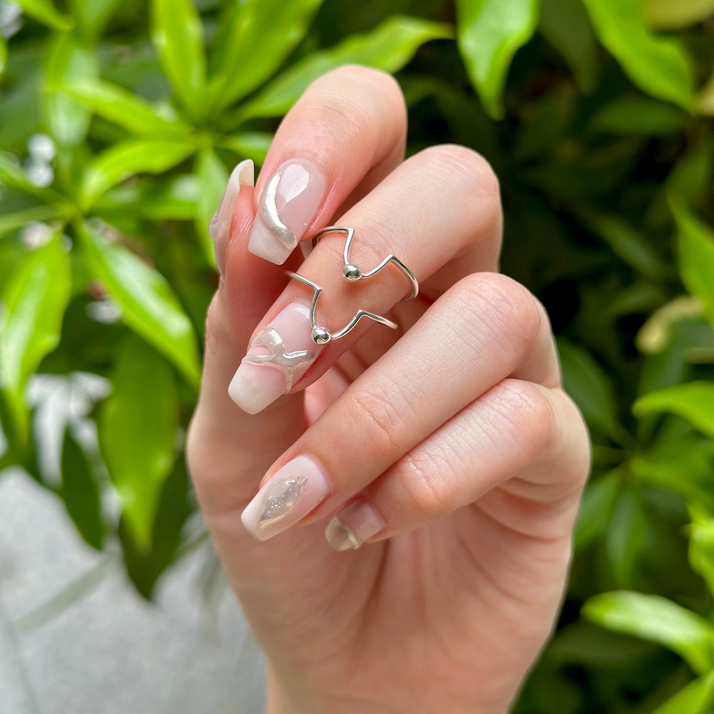 Silver925 plain ring 58