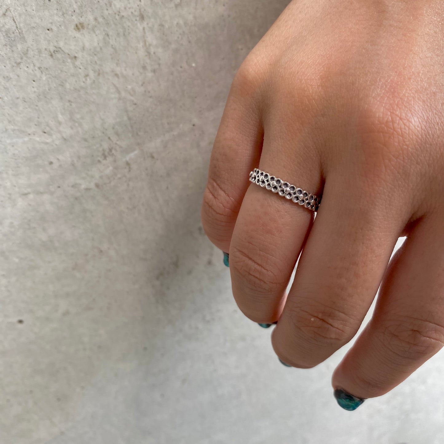 【poco】Silver925×18K plain ring 3