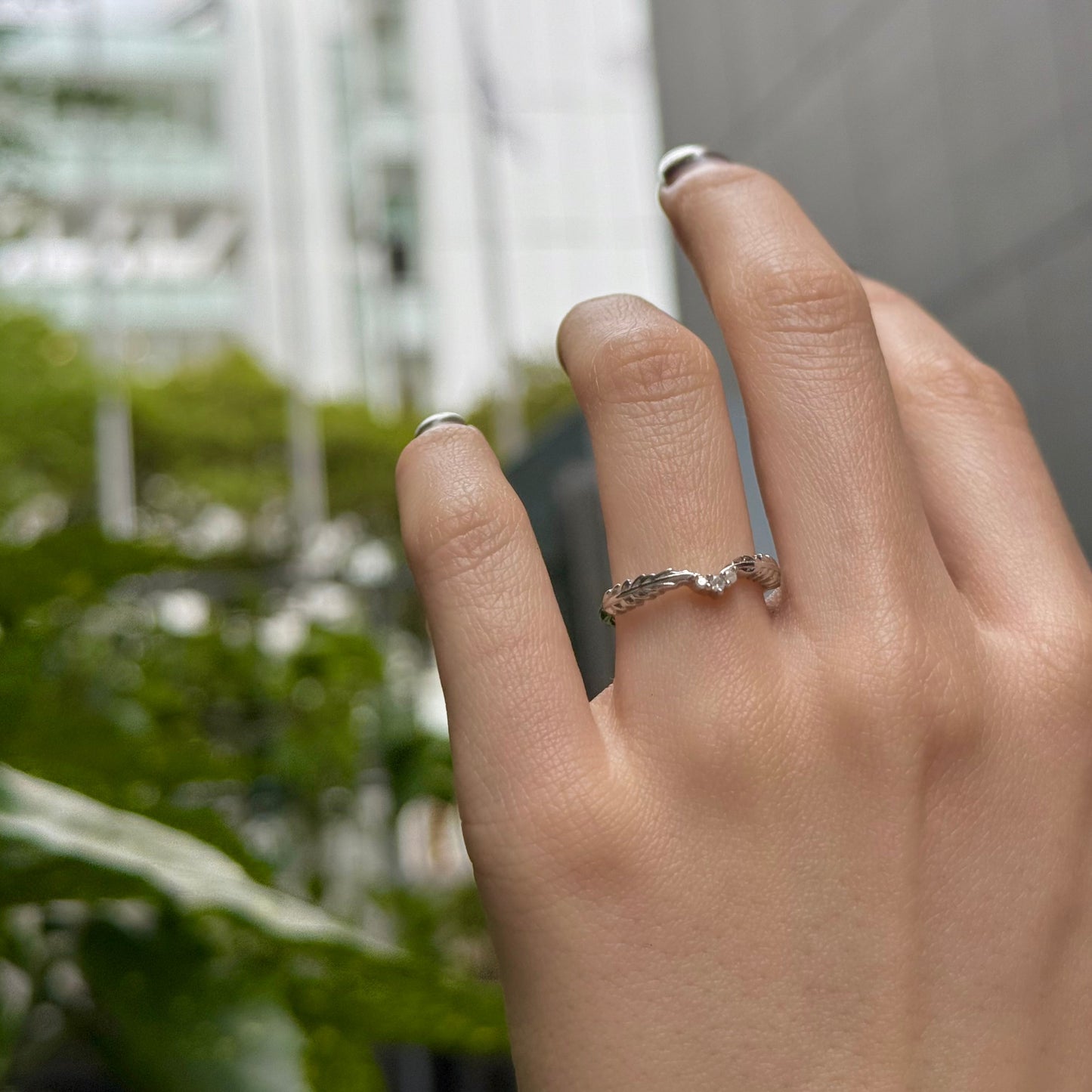 【Biju mam poco】White diamond ring