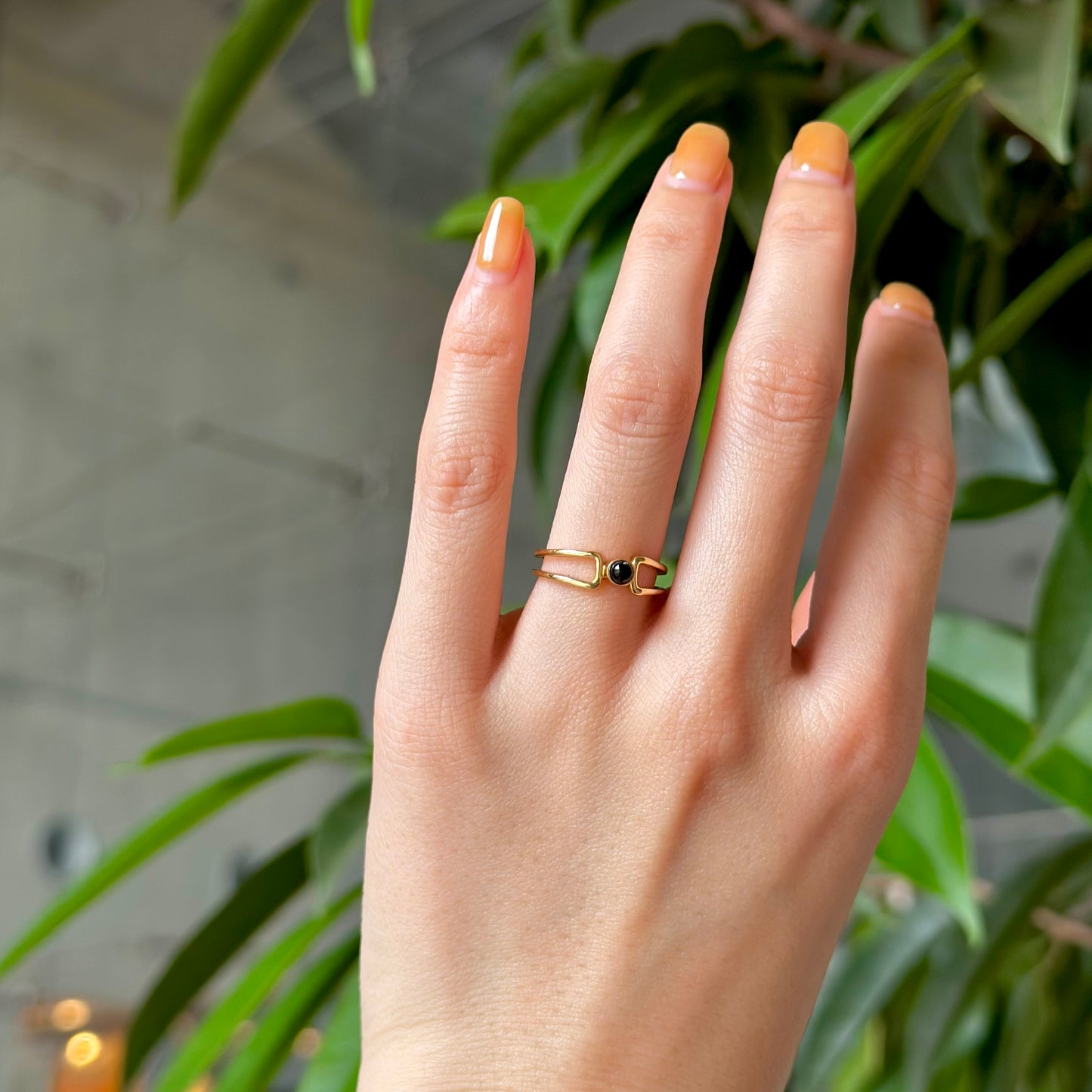 Brass design ring 6