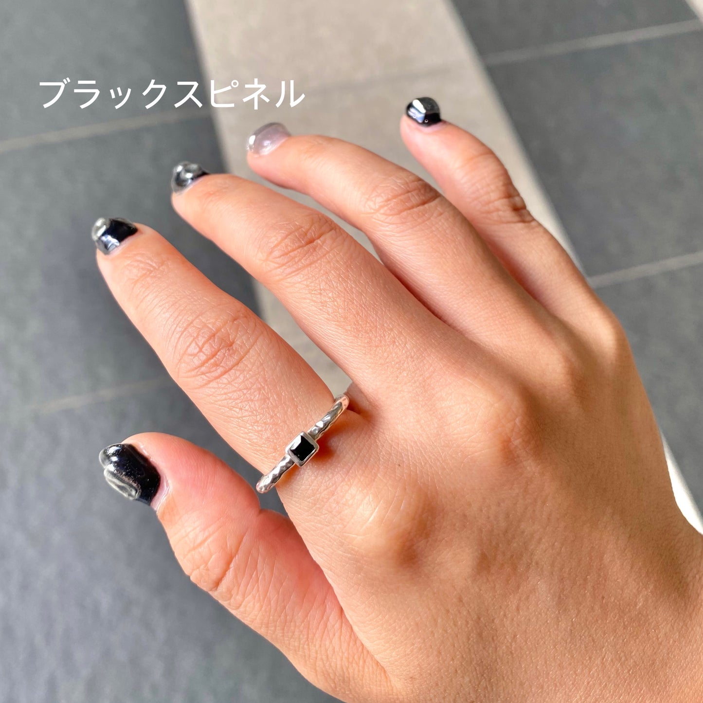 Silver925 square petit ring