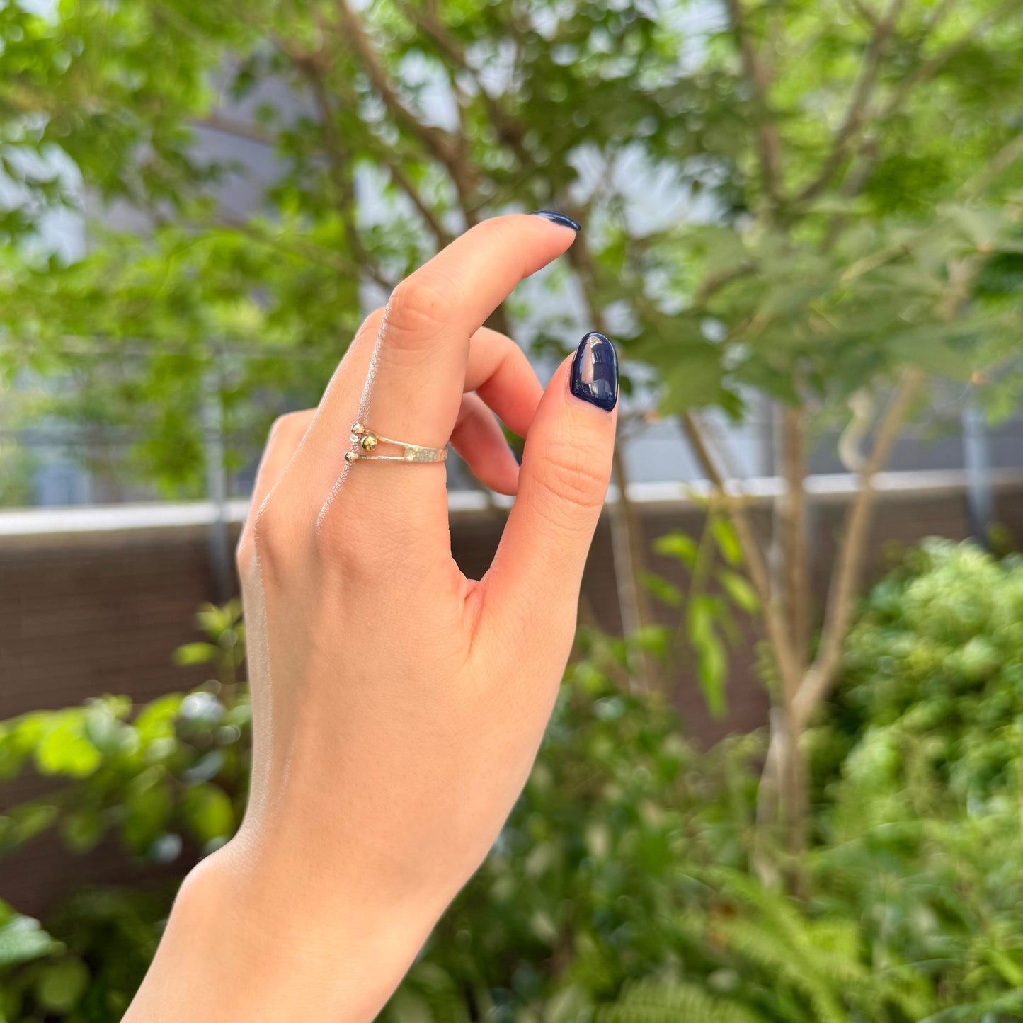 Silver925×Brass plain ring 26