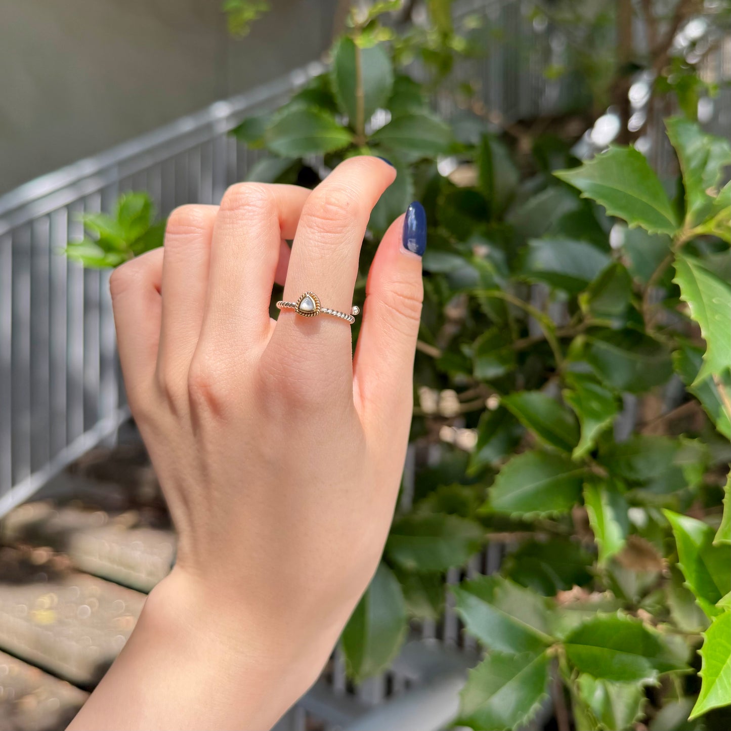 Silver925×Brass petit ring 1