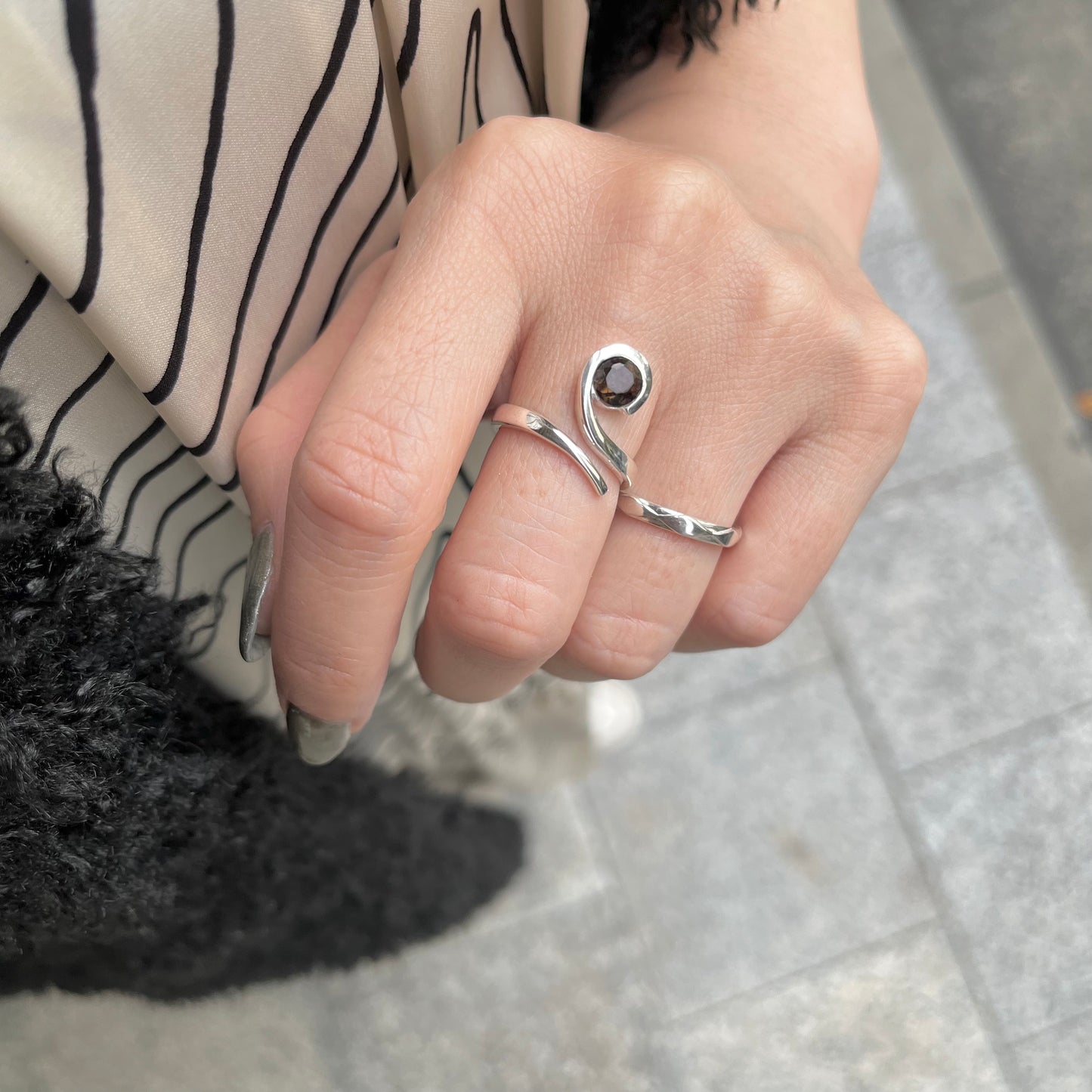 Silver925 design ring 37