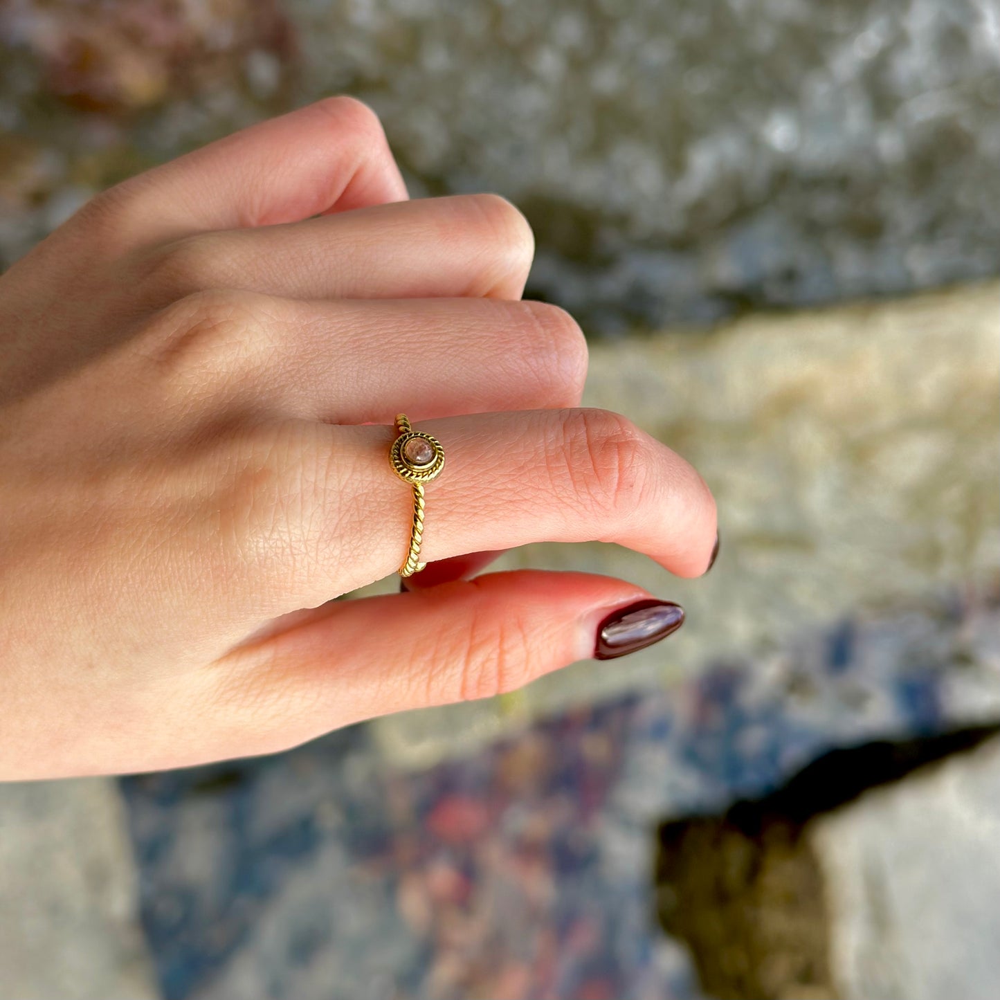 Brass petit ring 47