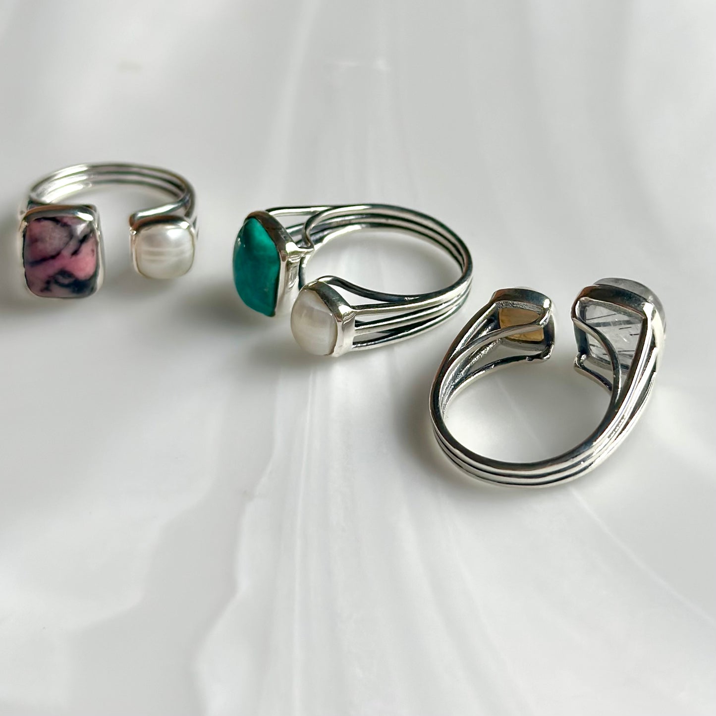 Silver925 2stone ring 12