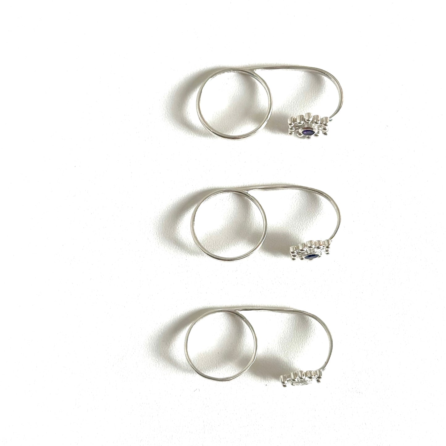 Flower 2finger ring