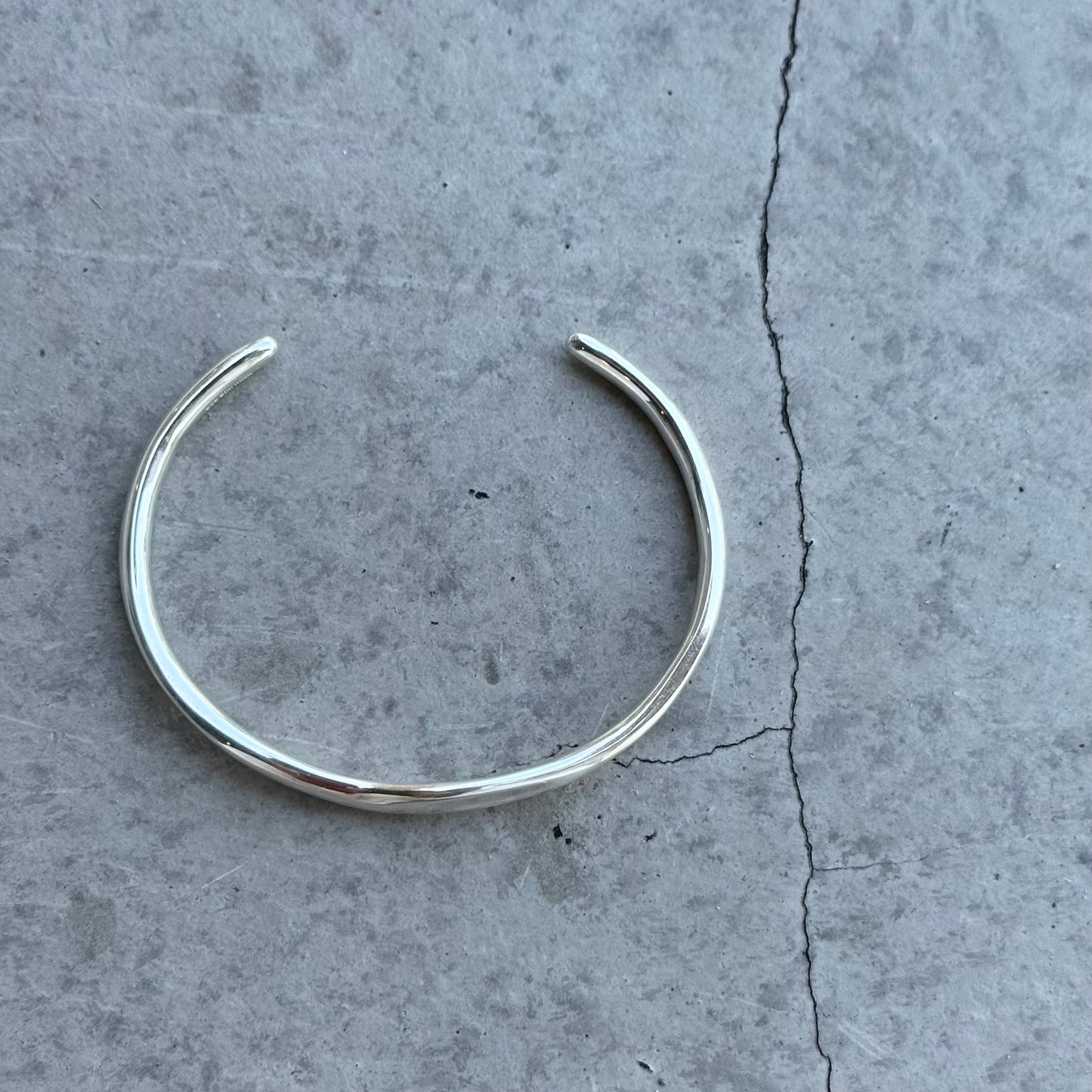 Silver925 plain bangle 2
