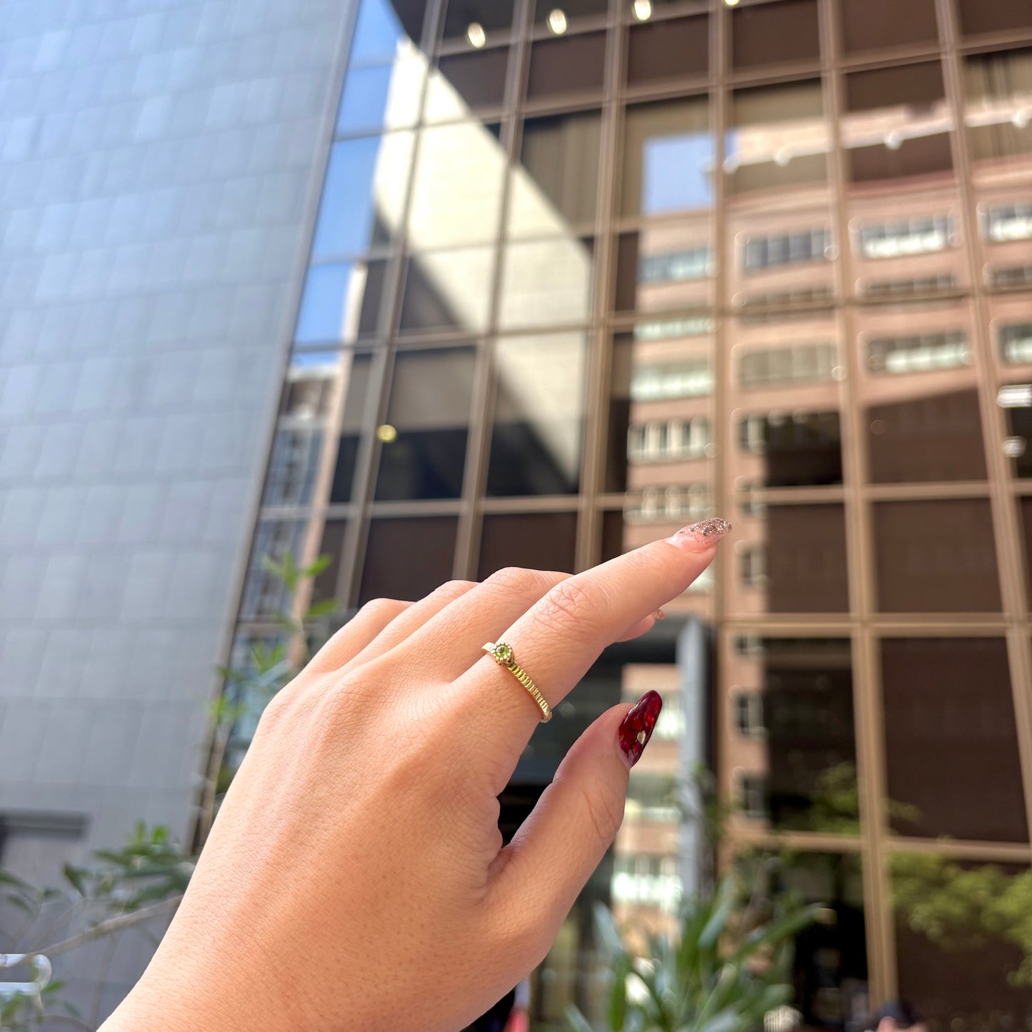 Brass petit ring 13