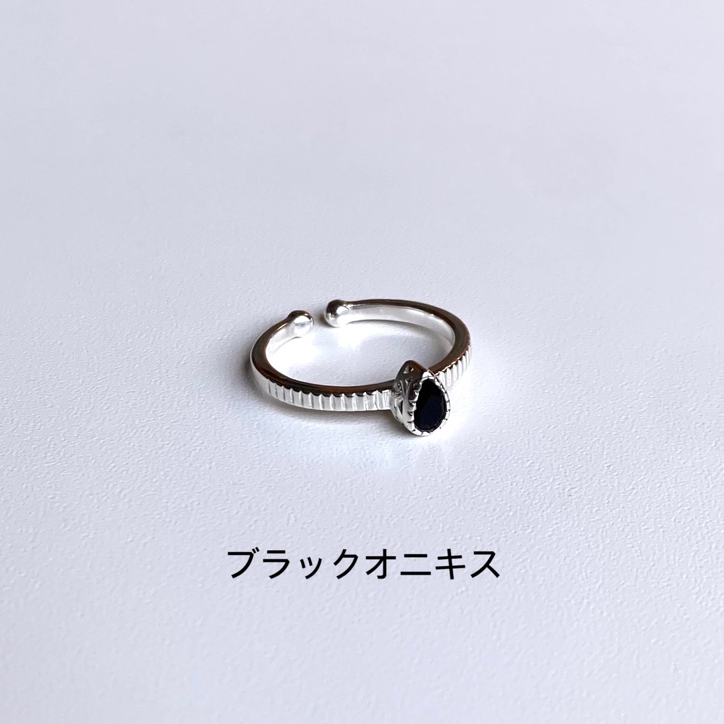 Silver925 petit ring〈drop〉