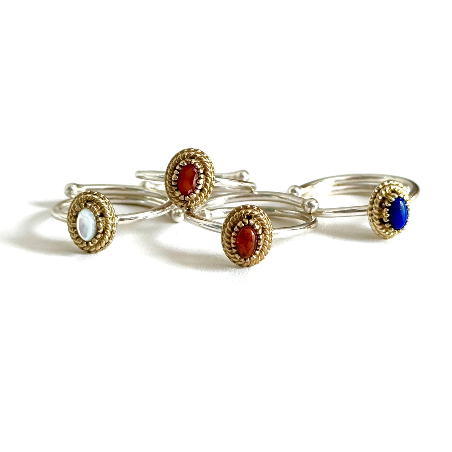 Silver925×Brass petit ring 3