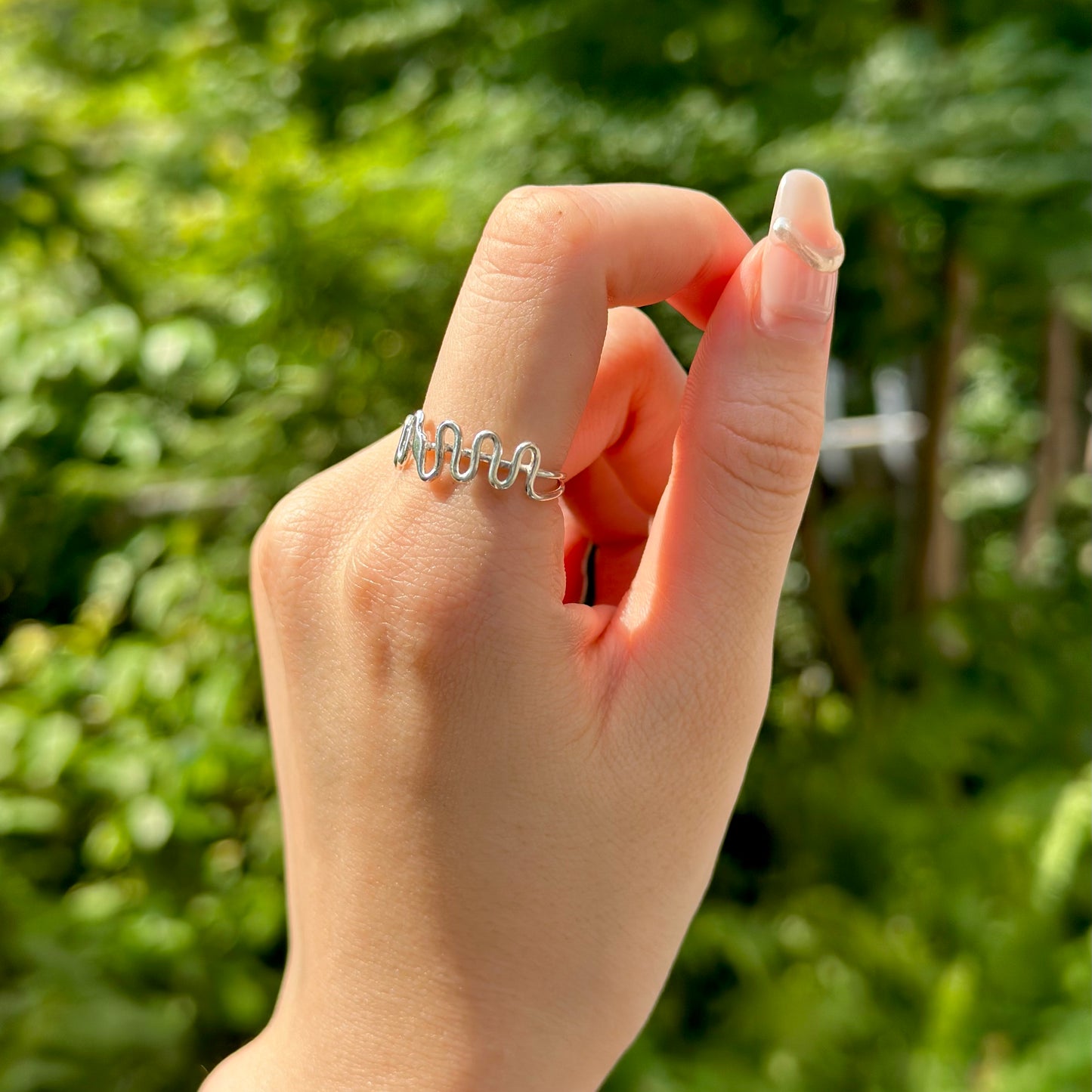 Silver925 plain ring 73