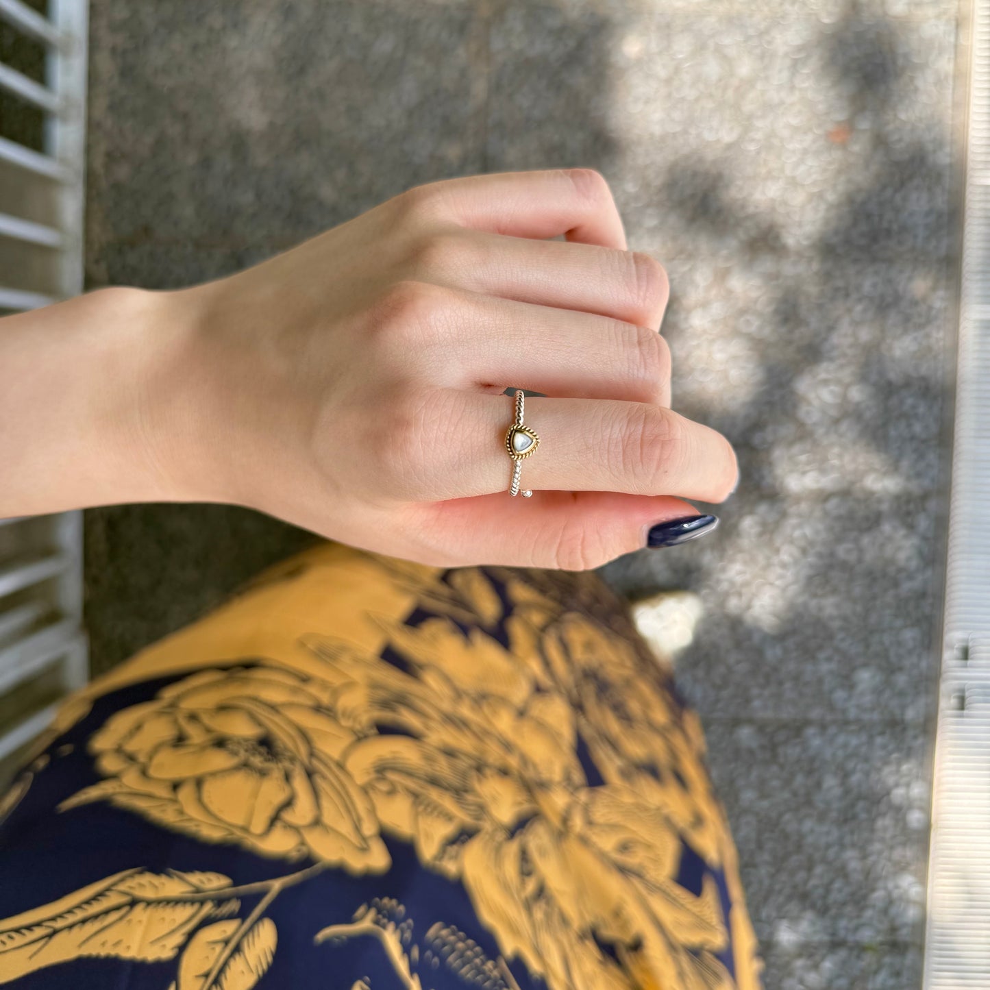 Silver925×Brass petit ring 1