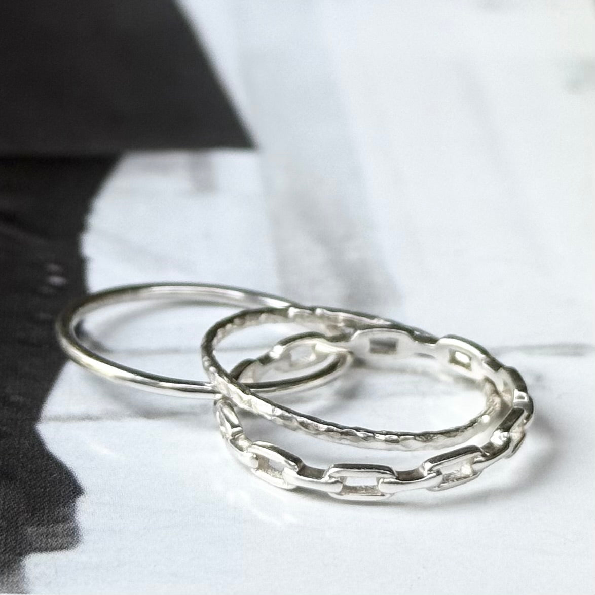 Silver925 stacking ring 2