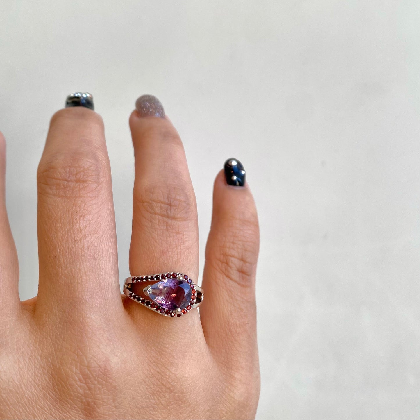 【Biju mam poco】Fluorite design ring