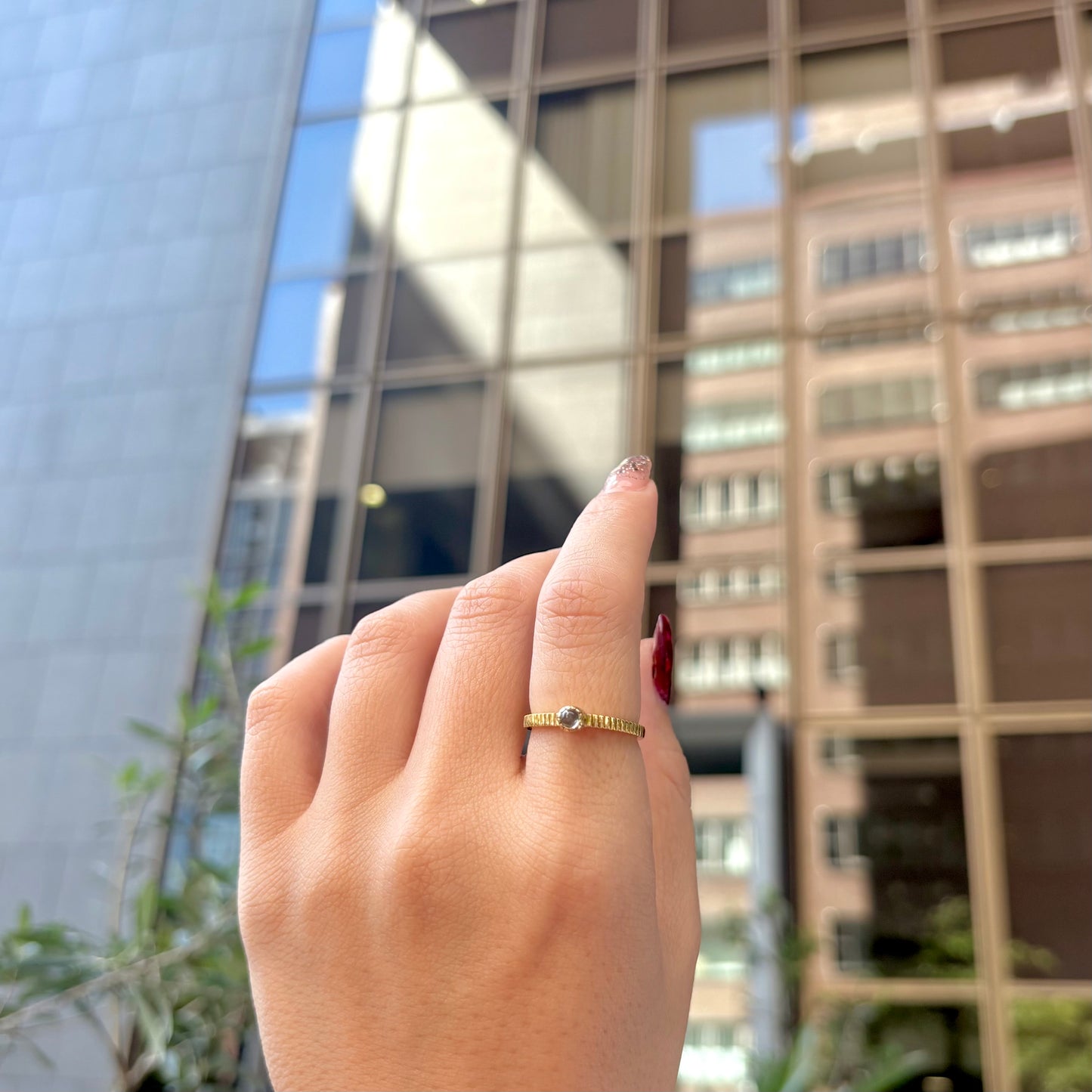 Brass petit ring 13