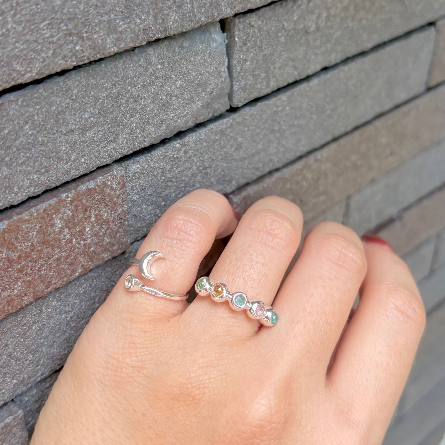 Moon design ring 4