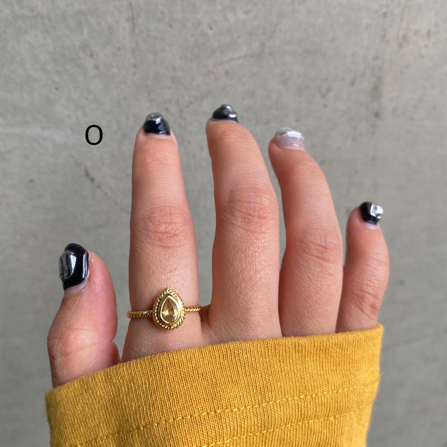 Brass petit ring〈yellow〉