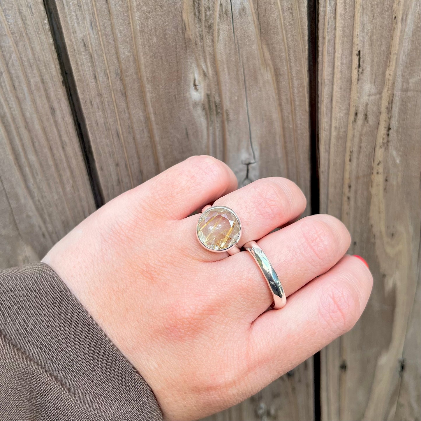【GINZA limited】 Golden Rutile ring