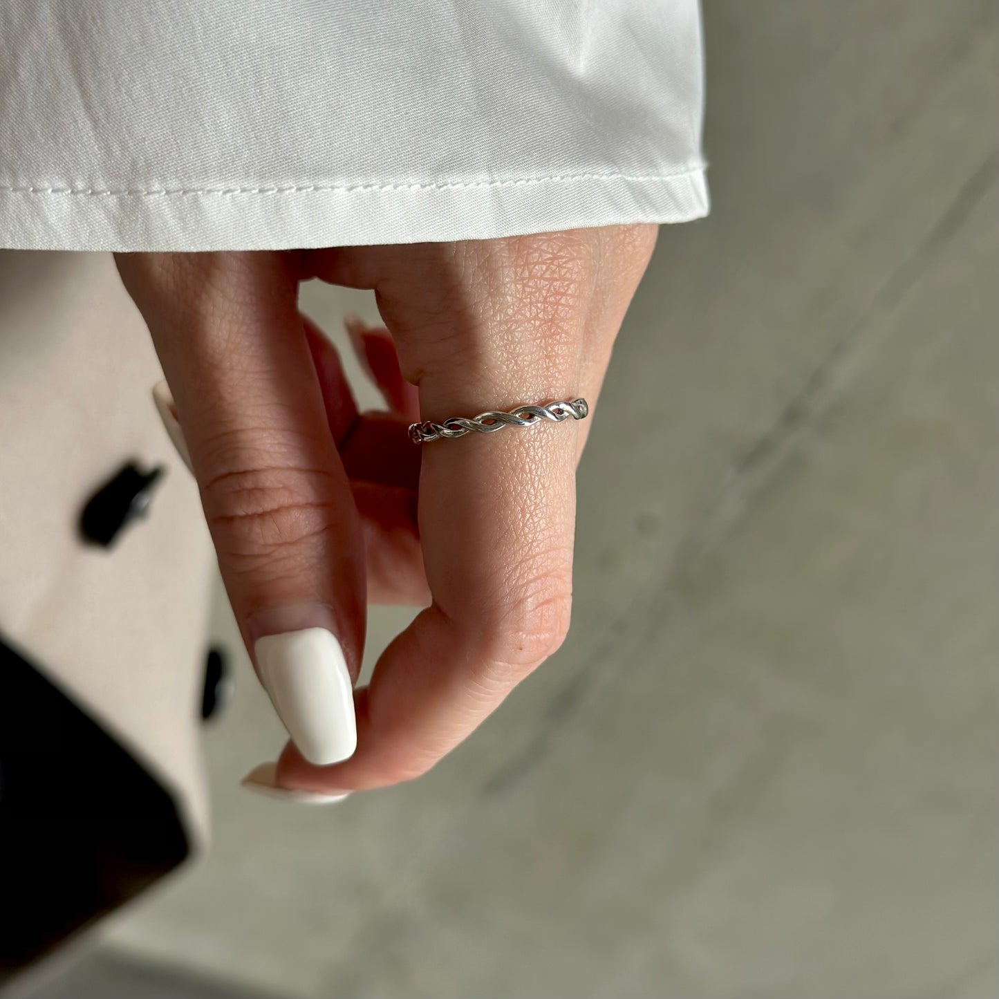 Silver925 plain ring 83